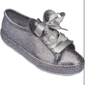 Melissa X Minnie Mouse glitter sneakers